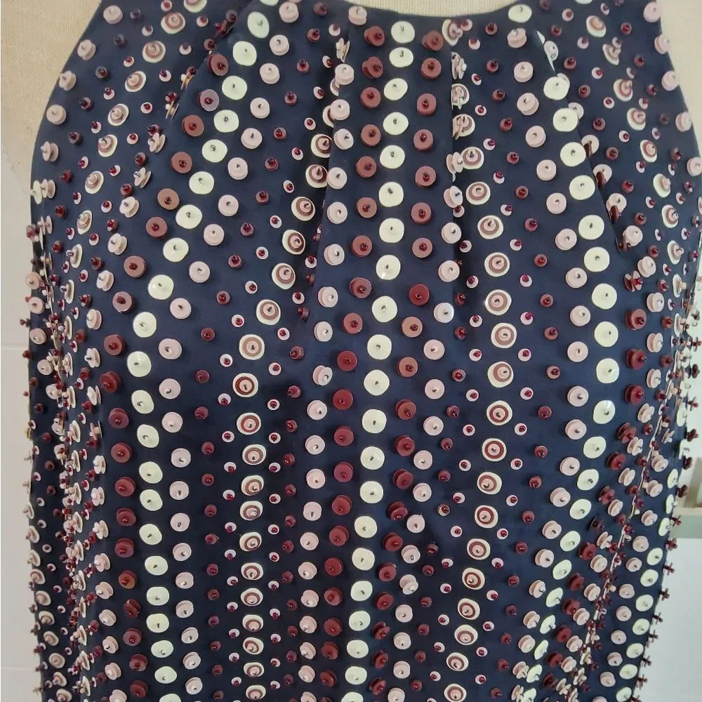 J.Crew Collection Navy Blue Sequin Dress Size 8